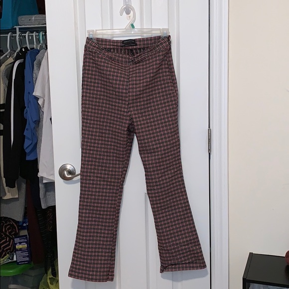 lola plaid kick flare pant